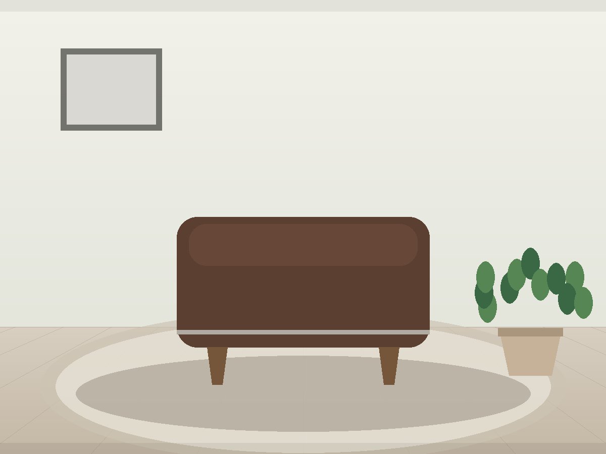 Vista Leatherette Ottoman